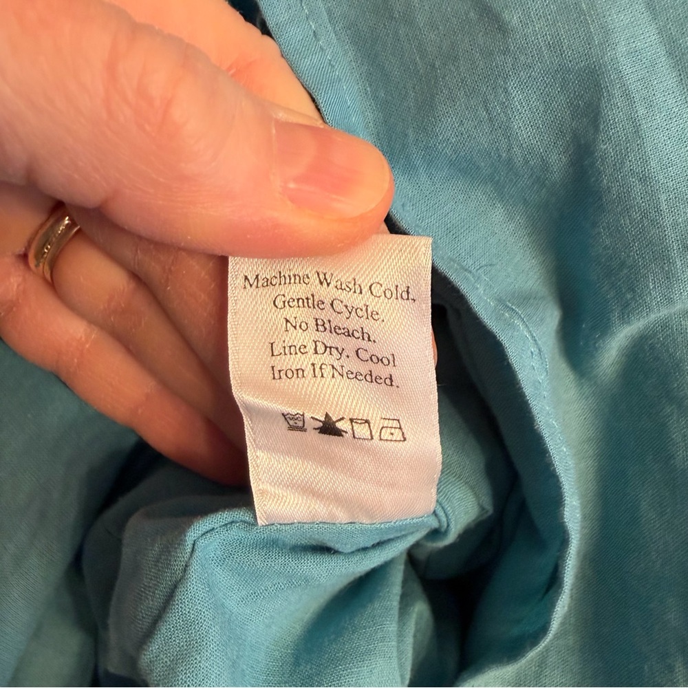 Coldwater Creek Women’s 14 Elegant Light Blue Midi Dress with Bow - Picture 5 of 10